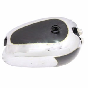 New BSA Golden flash A10 Plunger model black painted chrome petrol fuel tank