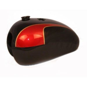 New Black Red Painted British Triumph T140 Bonneville 73 – 78 Fuel Tank Bonnie