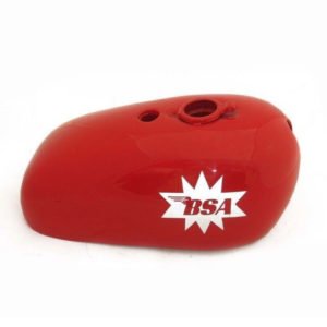 New Bsa A65-25PH Spitfire Hornet Red Painted Petrol Fuel Tank A65HA White Logo