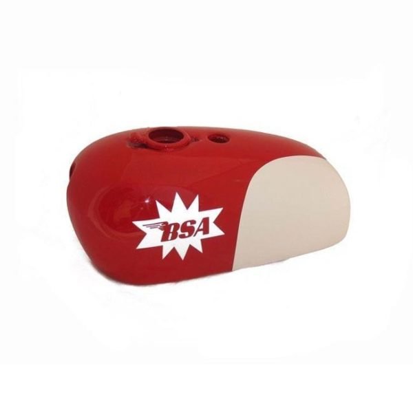 1964 Bsa A65-25PH Spitfire Hornet White Red Painted Petrol Fuel Tank A65HA