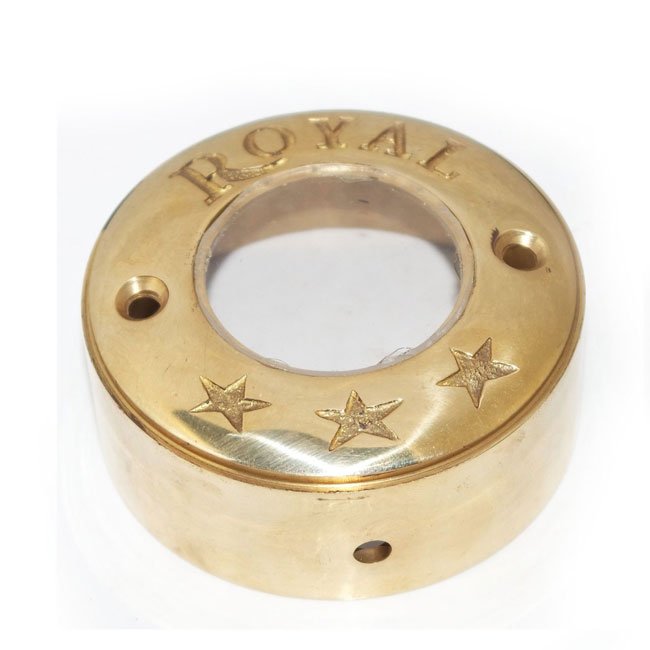 Royal-Enfield-Bullet-Brass-Contact-Brake-Point-Distributor-Cover-Royal-Engraved