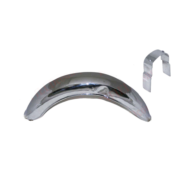 s-l325 New Norton Featherbed Slimline Front Mudguard With Bracket Chrome Plated Repro